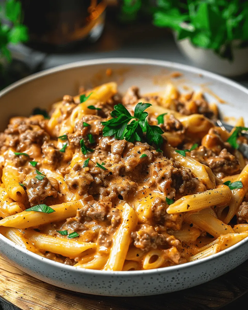High Protein Creamy Beef Pasta Recipe for Quick Weeknight Dinners