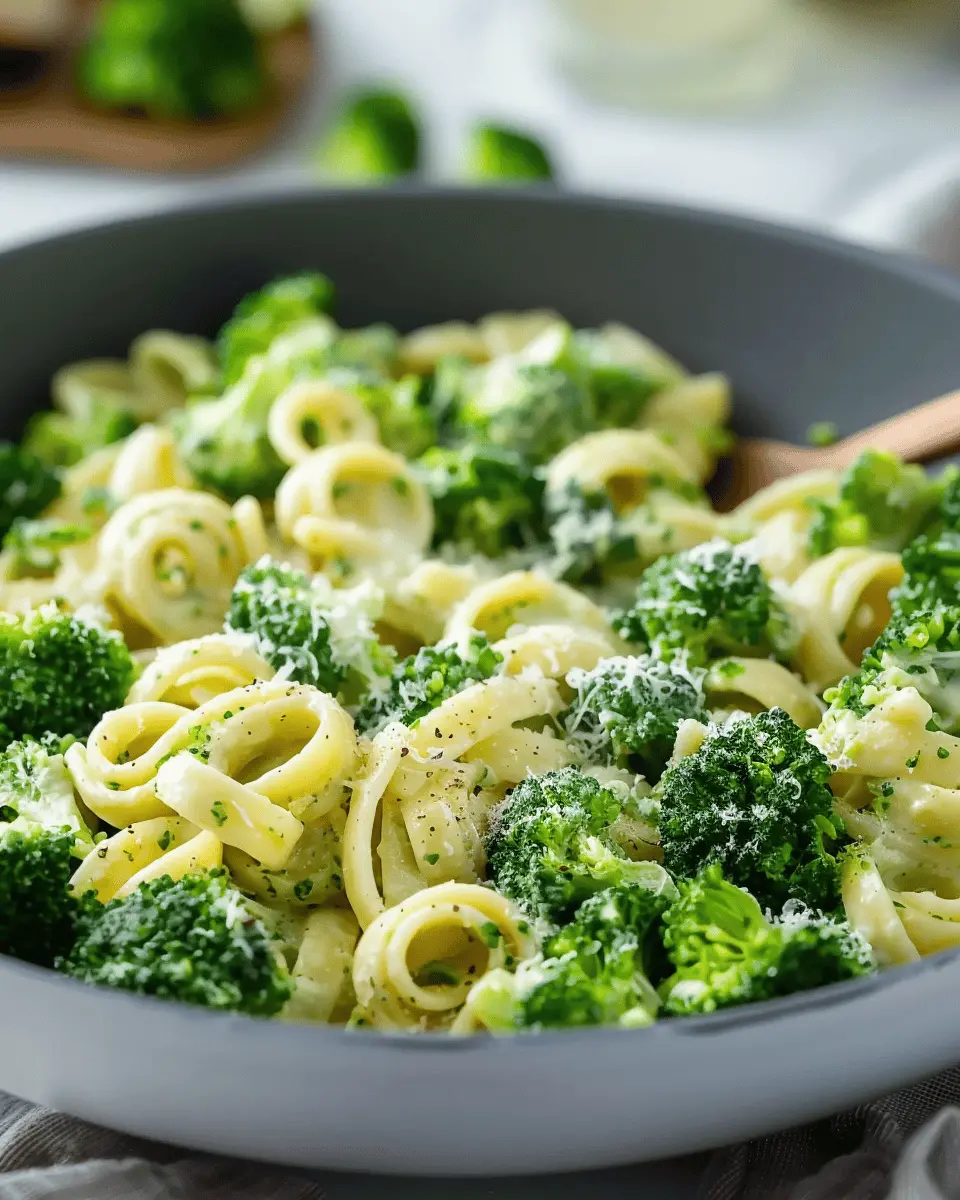 Light and Healthy Broccoli Pasta with Turkey Bacon Delight