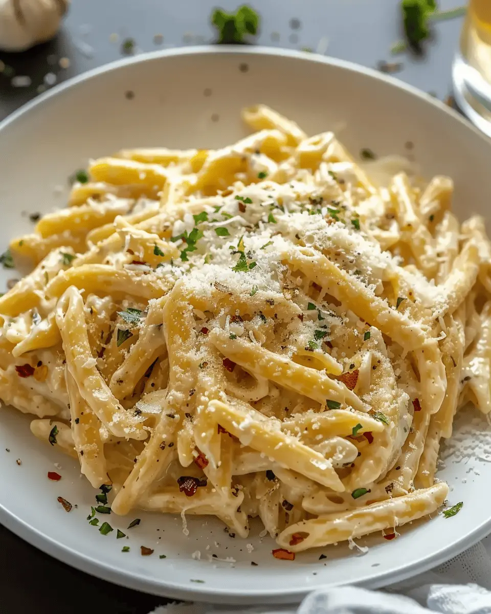 One Pot Creamy Garlic Pasta (Just 20 Minutes!)