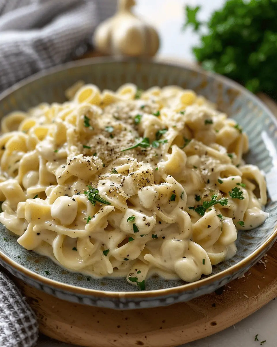 One Pot Creamy Garlic Pasta (Just 20 Minutes!)
