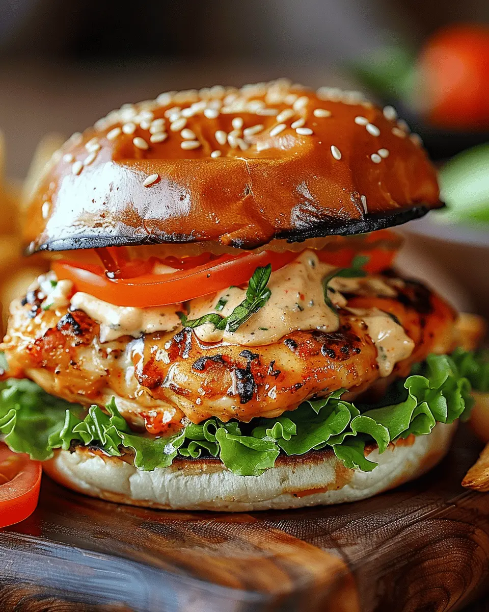 Spicy Chipotle Chicken Burger: Easy Recipe with Turkey Bacon Twist