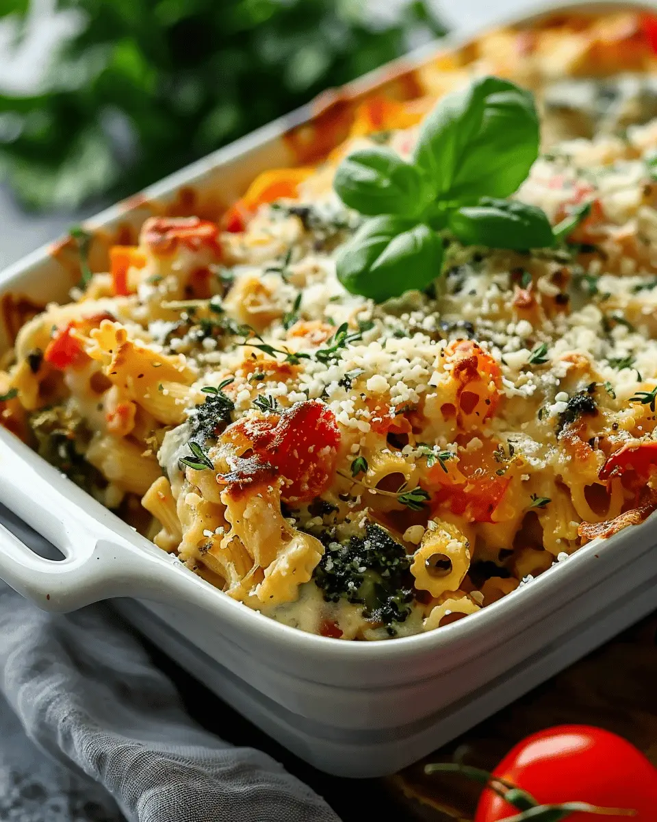 Tasty Mediterranean Vegetable Pasta Bake