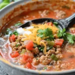 Make the BEST Keto Taco Soup in Your Crockpot