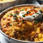 🌽 Loaded Cornbread Casserole – Southern Comfort in Every Bite