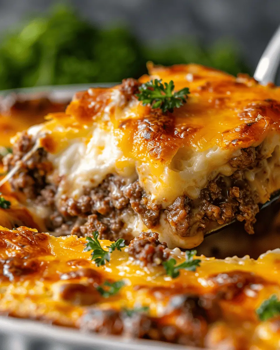 Cheesy Keto Ground Beef Casserole: Easy 30-Minute Bake Delight