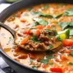 High Protein Creamy Taco Soup