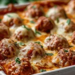 Irresistible Keto Meatball Parmesan Casserole – Cheesy Low-Carb Comfort Food