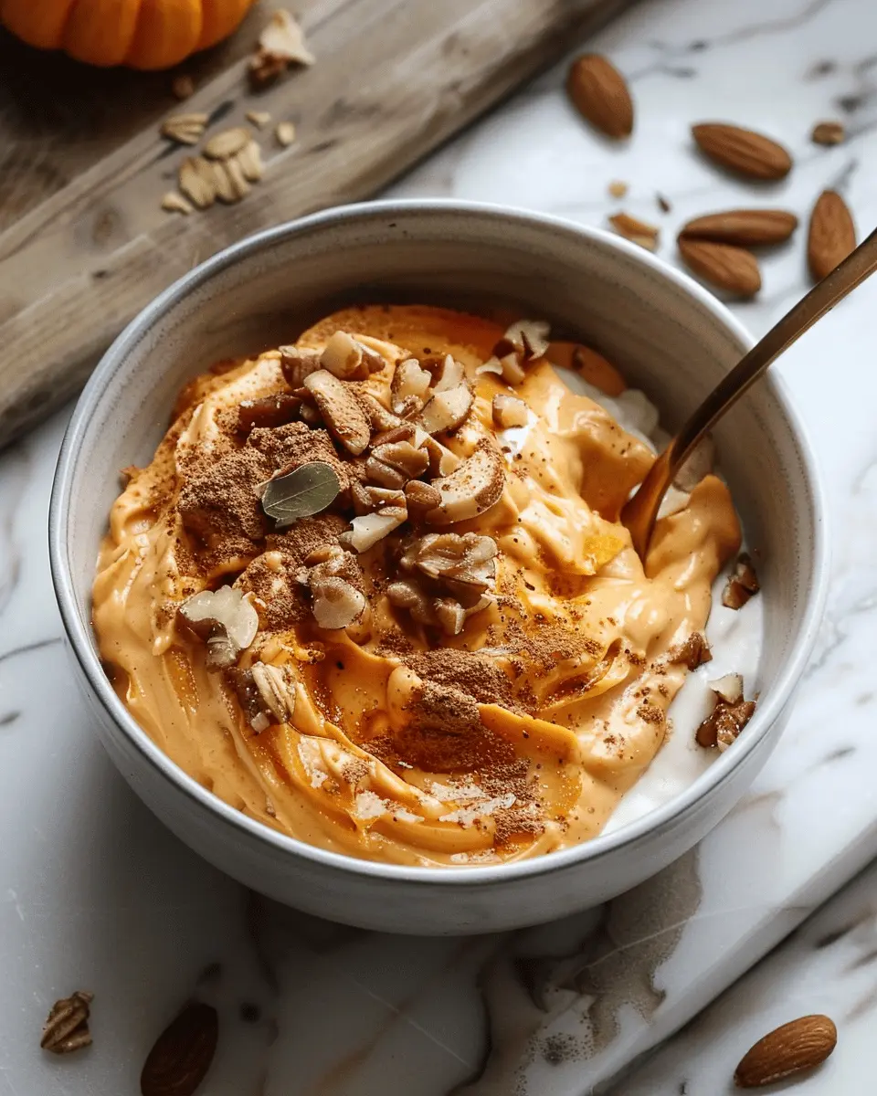 Pumpkin Whipped Cottage Cheese Breakfast Bowl: Easy & Delicious
