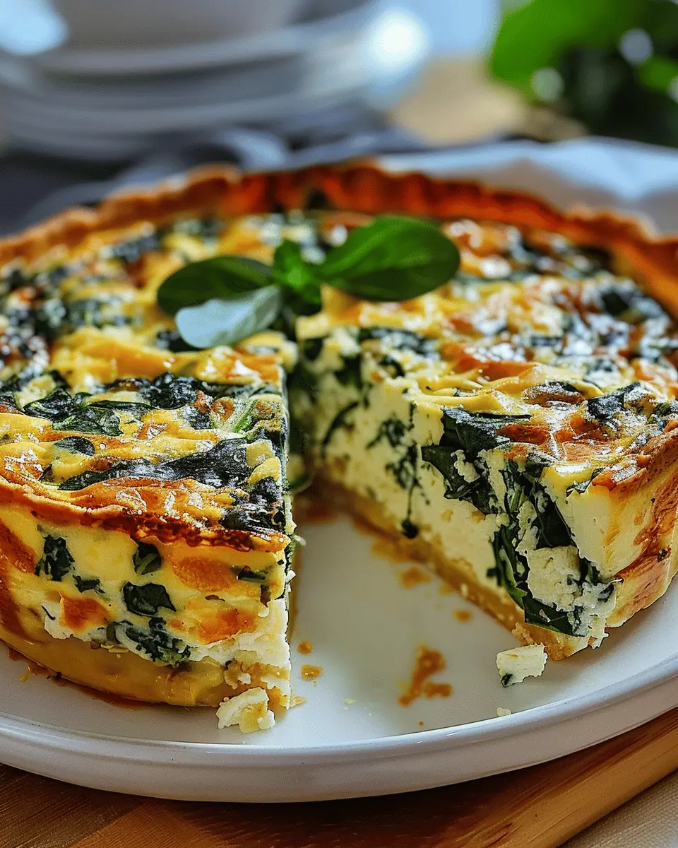 Cottage Cheese and Spinach Crustless Quiche: A Healthy Delight