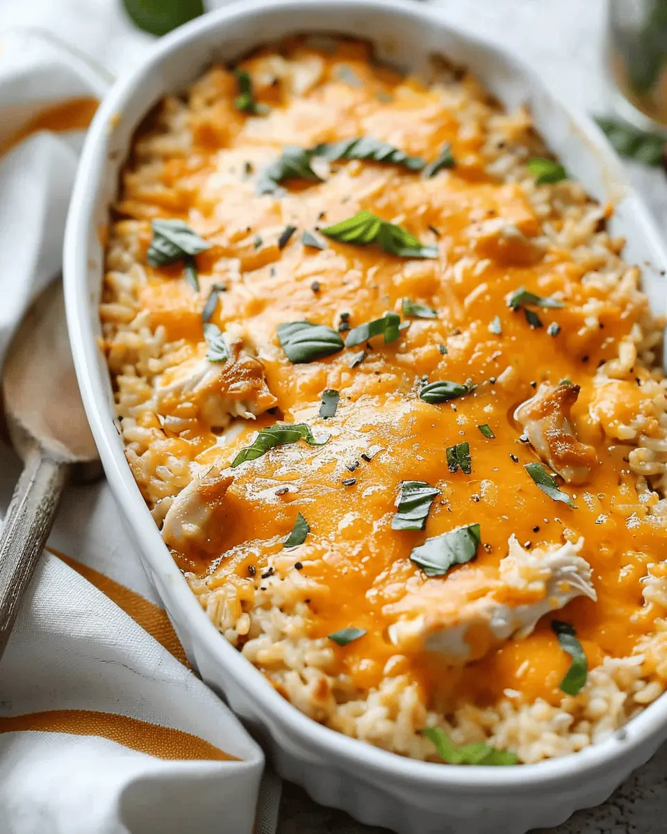 Cheesy Chicken and Rice Casserole: Easy Comfort Food Delight