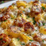 Cheesy Ranch Potatoes and Smoked Sausage