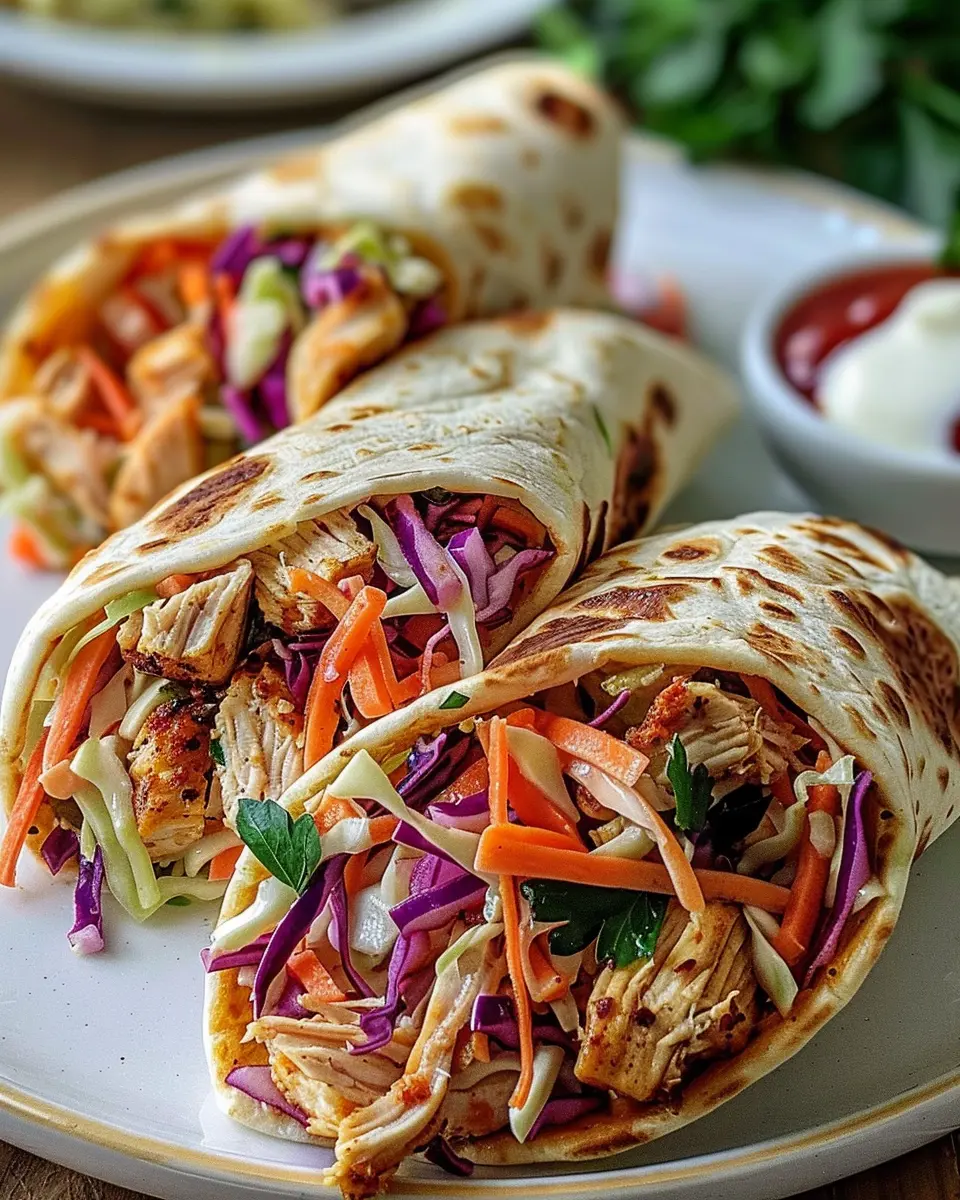 BBQ Chicken Coleslaw Wraps: Easy, Flavorful, and Hearty Delight
