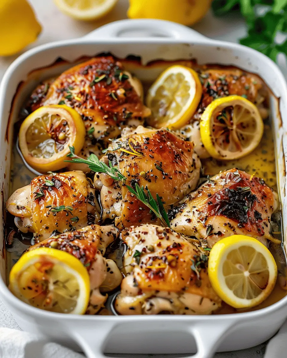 Baked Greek Lemon Chicken: Juicy Flavors for Home Cooks