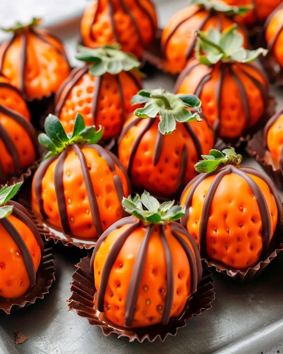 Pumpkin Patch Strawberries: Indulgent Fall-Themed Treats