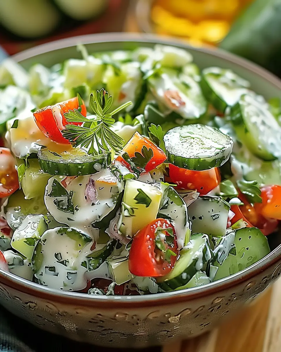 Cucumber Ranch Crack Salad: The Best Ultimate Recipe With Turkey Bacon