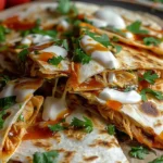 Hot Honey BBQ Chicken Quesadillas