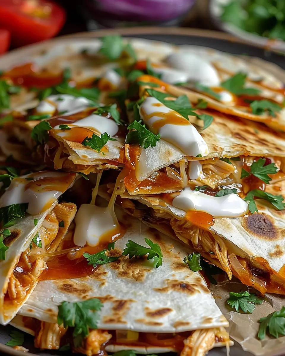 Hot Honey BBQ Chicken Quesadillas: Easy, Flavor-Packed Delight