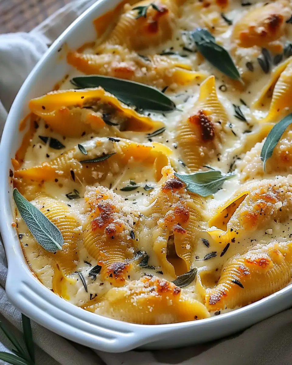 Pumpkin &amp; Gouda Stuffed Shells: Indulgent Brown Butter Delight