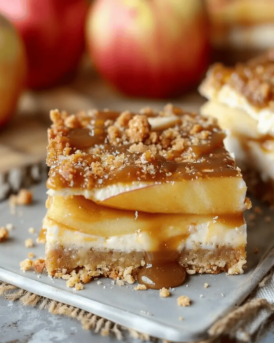 Caramel Apple Cheesecake Bars: Irresistibly Indulgent Delight
