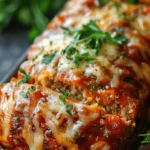 Melt-in-Your-Mouth Garlic Parmesan Chicken Meatloaf