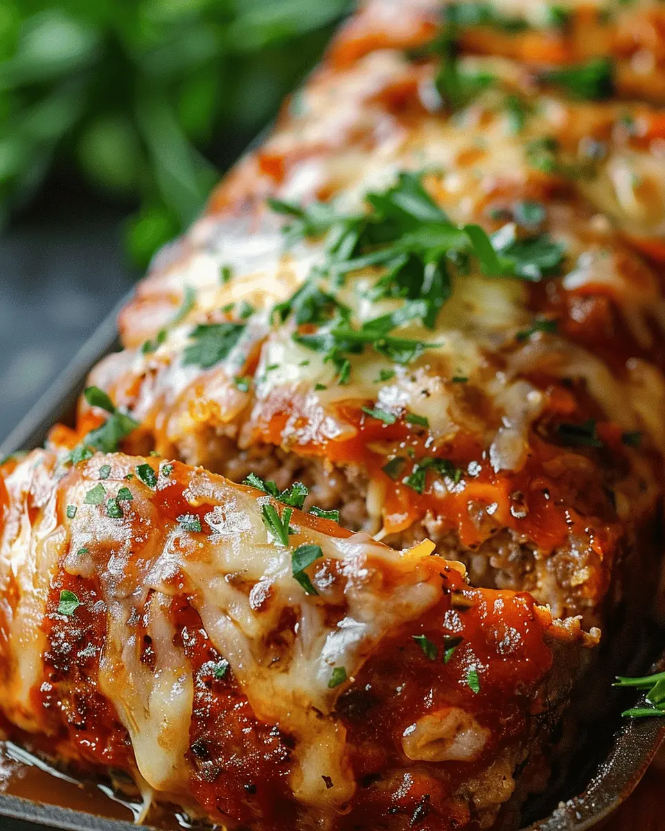 Melt-in-Your-Mouth Garlic Parmesan Chicken Meatloaf Bliss