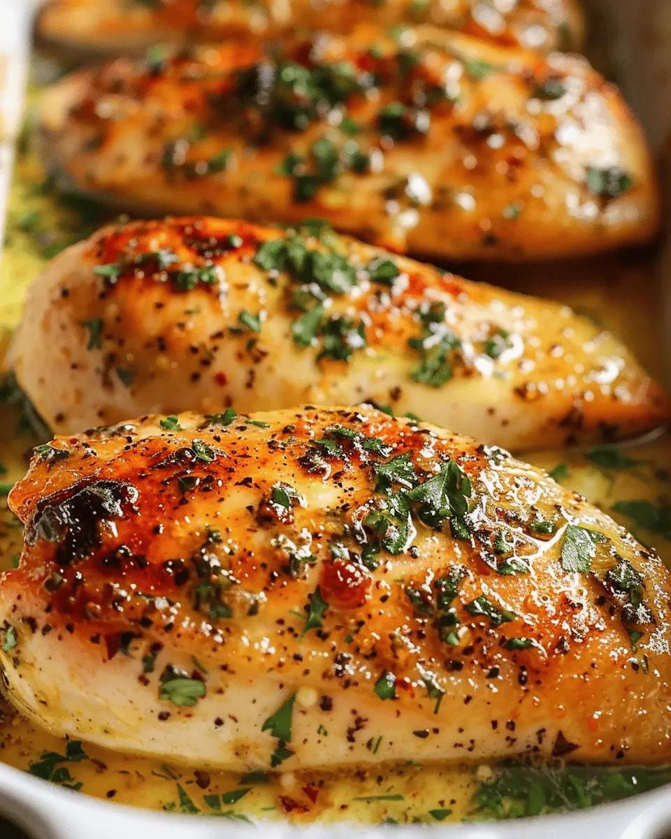 Garlic Butter Baked Chicken Breast Recipe: Juicy &amp; Simple Delight