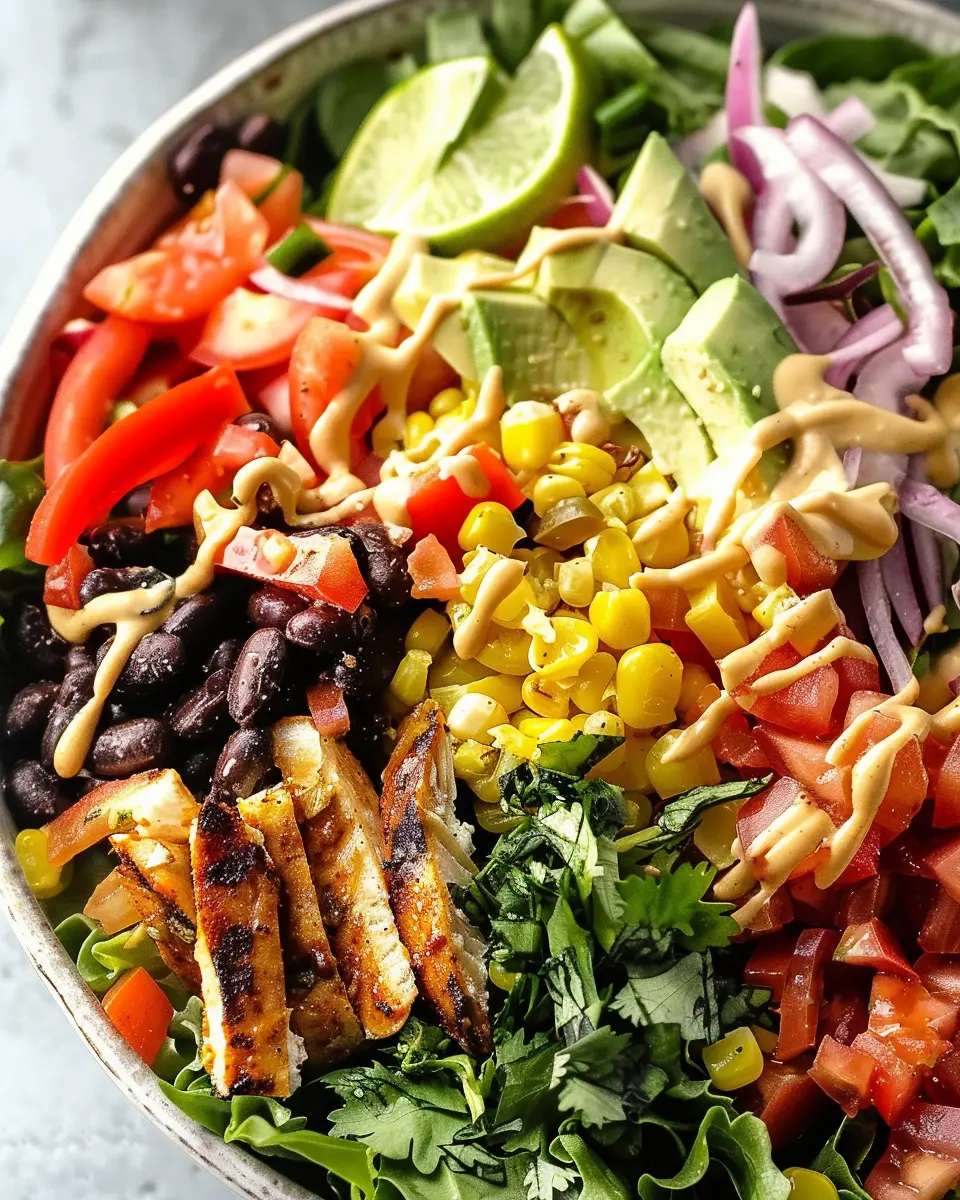 Spicy Southwest Salad with Spicy Ranch Dressing: A Zesty Delight