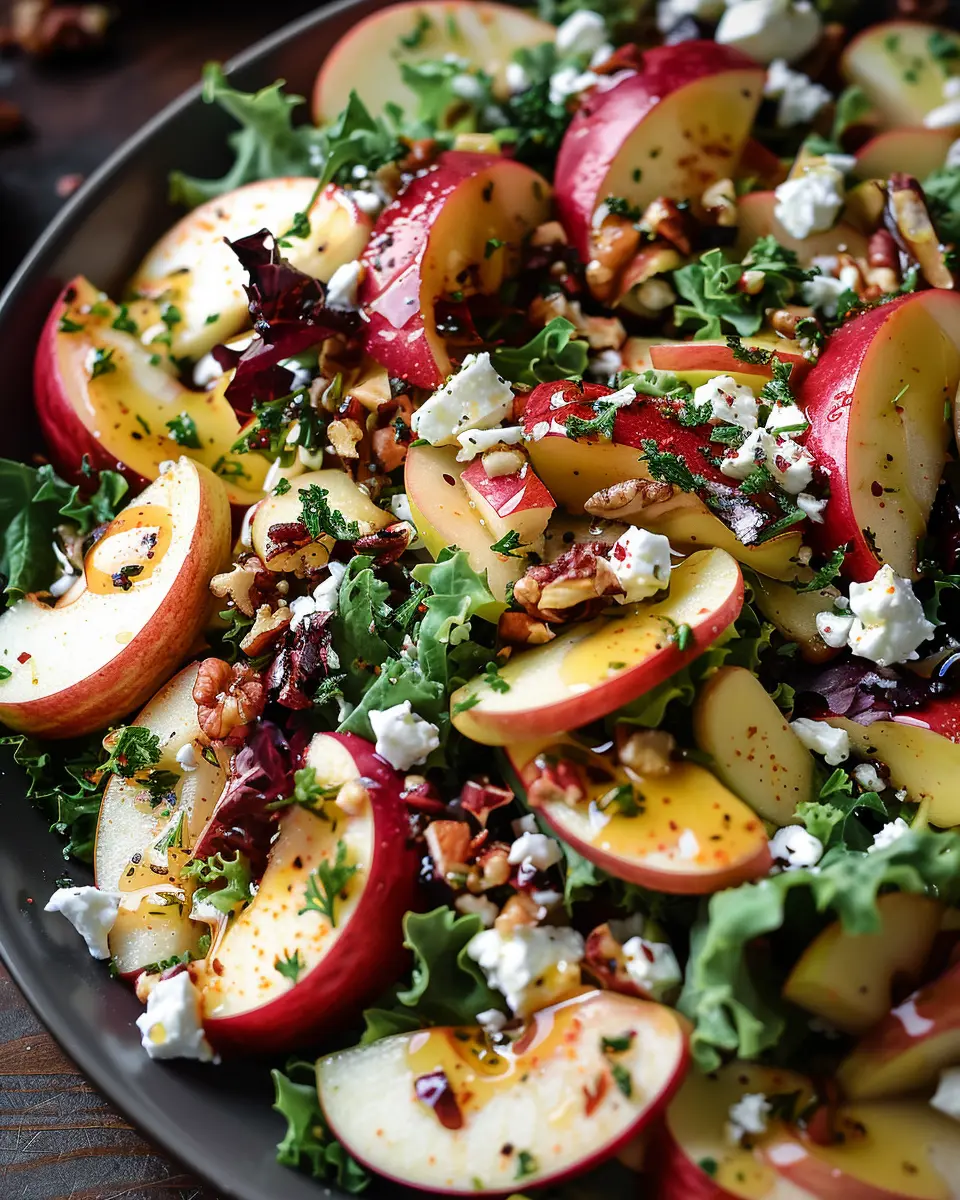 Irresistible Autumn Harvest Honeycrisp Apple and Feta Salad Bliss