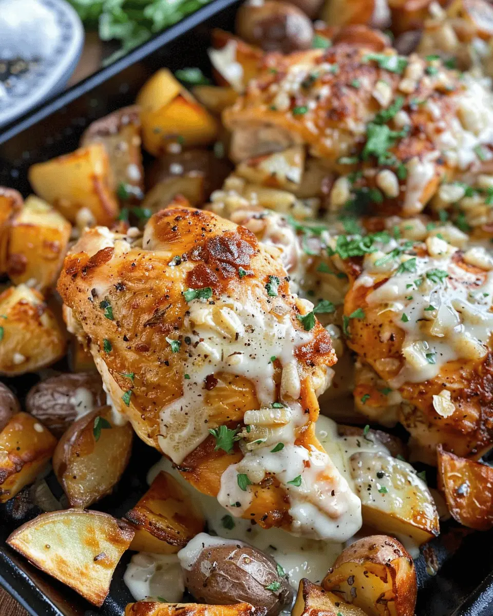Garlic Parmesan Chicken and Potatoes: A Delightfully Easy Dinner