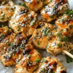 Ranch Garlic Parmesan Chicken Skewers