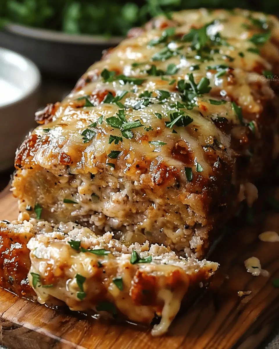Juicy Garlic Parmesan Chicken Meatloaf: A Comfort Food Delight
