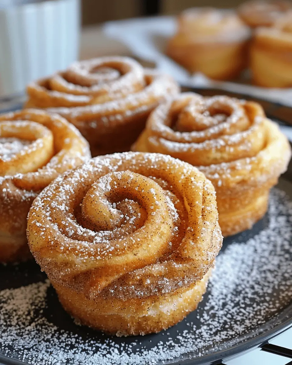 Quick Cinnamon Sugar Cruffins