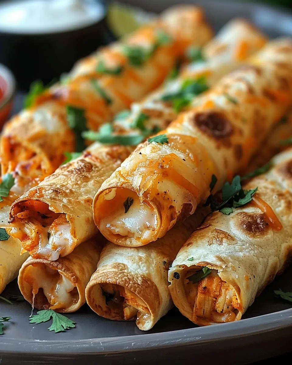Crispy Chicken Taquitos