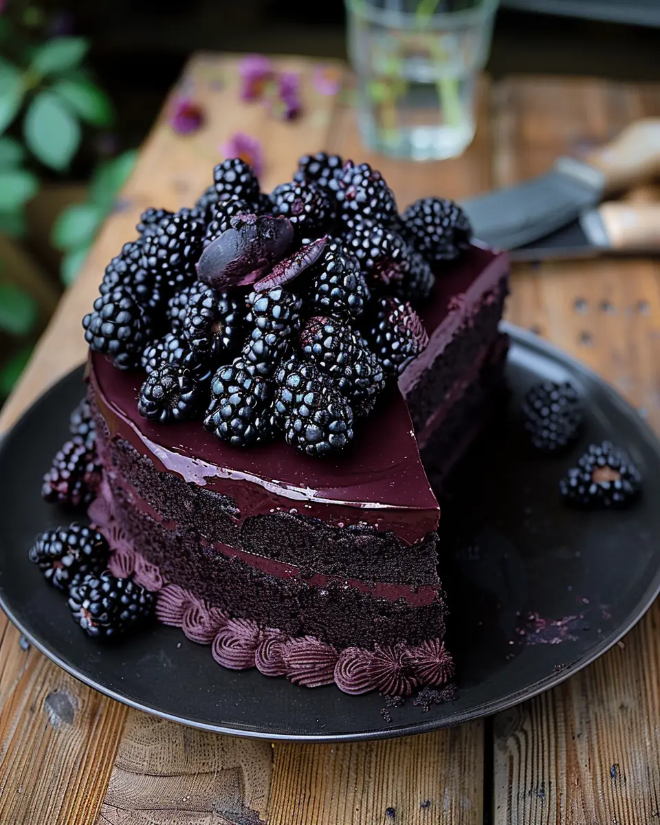 Blackberry Velvet Gothic Cake: A Dark, Lush Dessert Dream