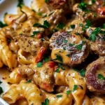 Creamy Paprika Steak Shells Rich and Smoky Comfort in a Bowl