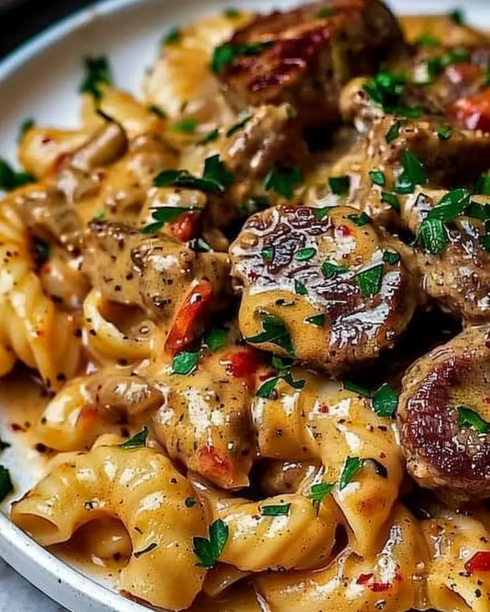 Creamy Paprika Steak Shells: Indulgent Comfort in a Bowl