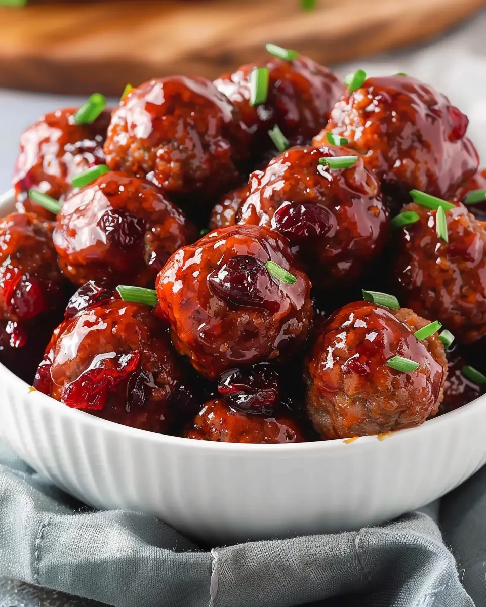 Quick Christmas Cranberry Meatballs: Easy Turkey Bacon Delight for Gatherings