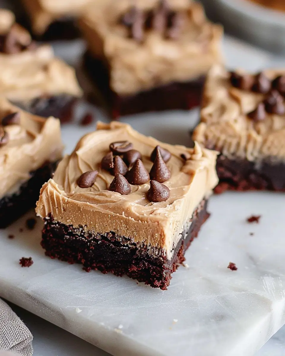 Frosted Coffee Brownies