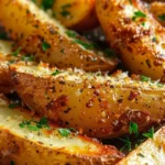 Baked Garlic Parmesan Potato Wedges