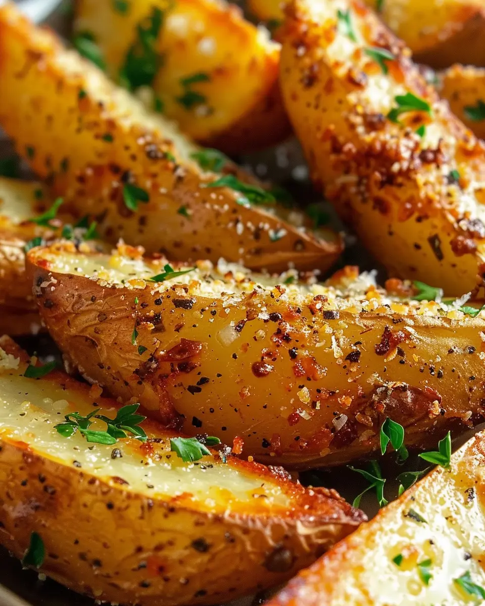 Baked Garlic Parmesan Potato Wedges