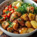 Crispy Potato and Chicken Bowl