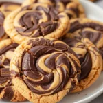 Chocolate Peanut Butter Swirl Cookies