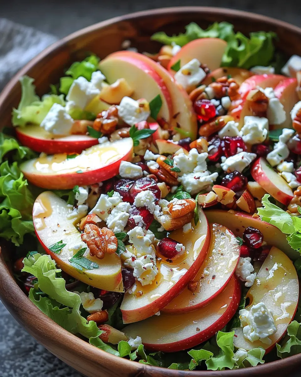5 Fall Flavors: Indulgent Honeycrisp Apple Feta Salad Bliss