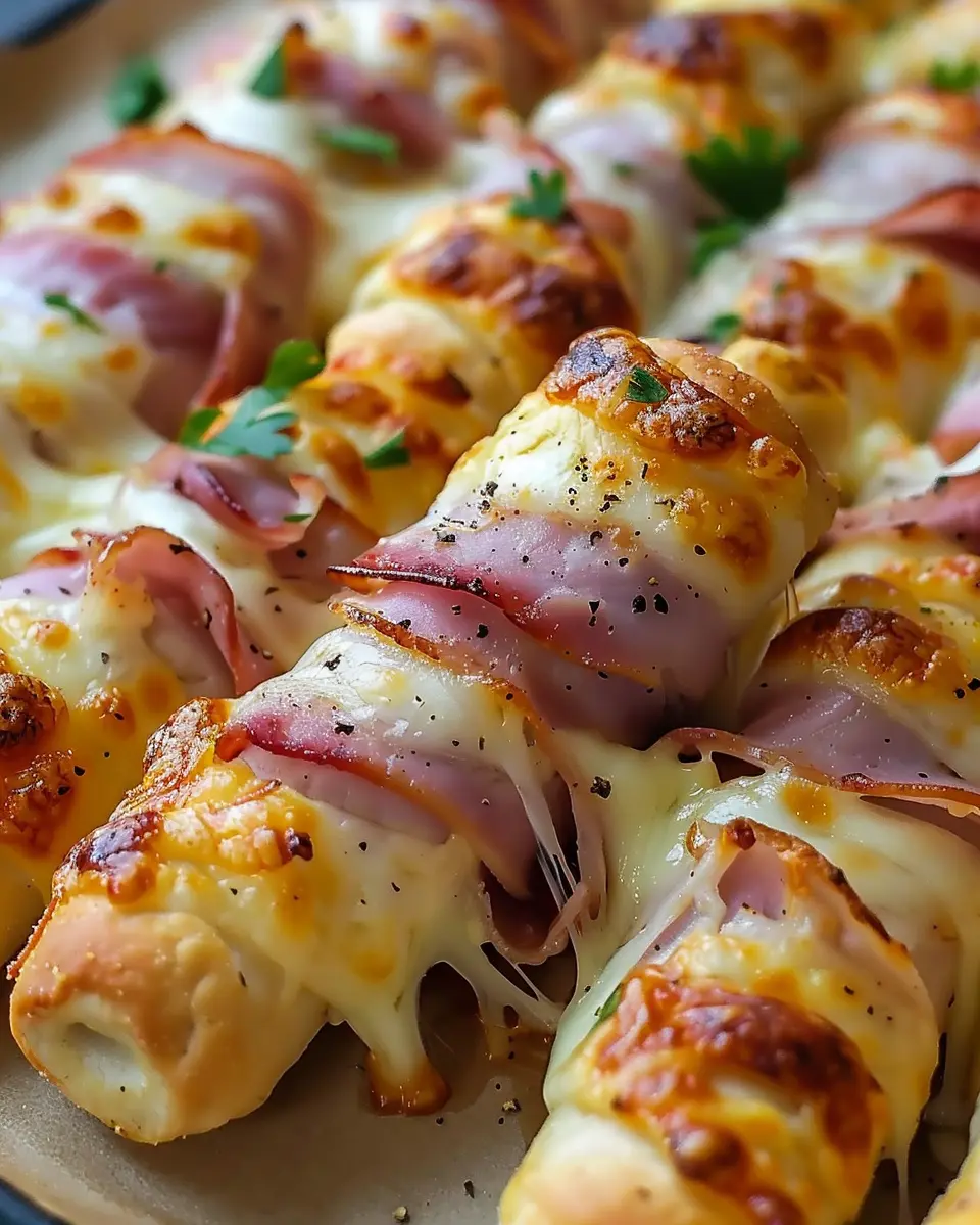 Ham and Cheese Sticks with Turkey Bacon: Easy Homemade Delight