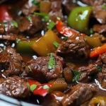PEPPER STEAK IN A CROCK POT