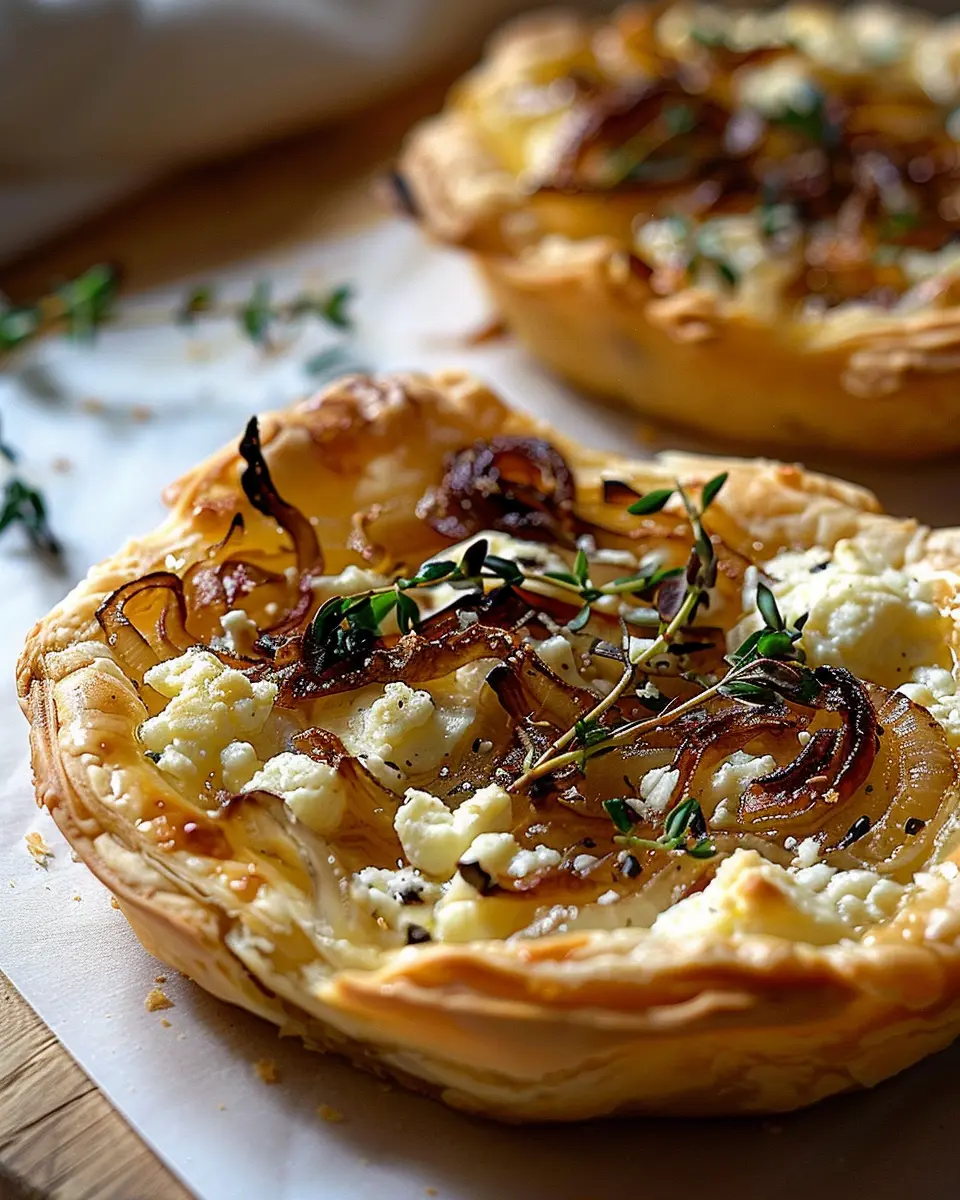 Irresistible Caramelized Onion and Goat Cheese Tarts in 3 Easy Steps