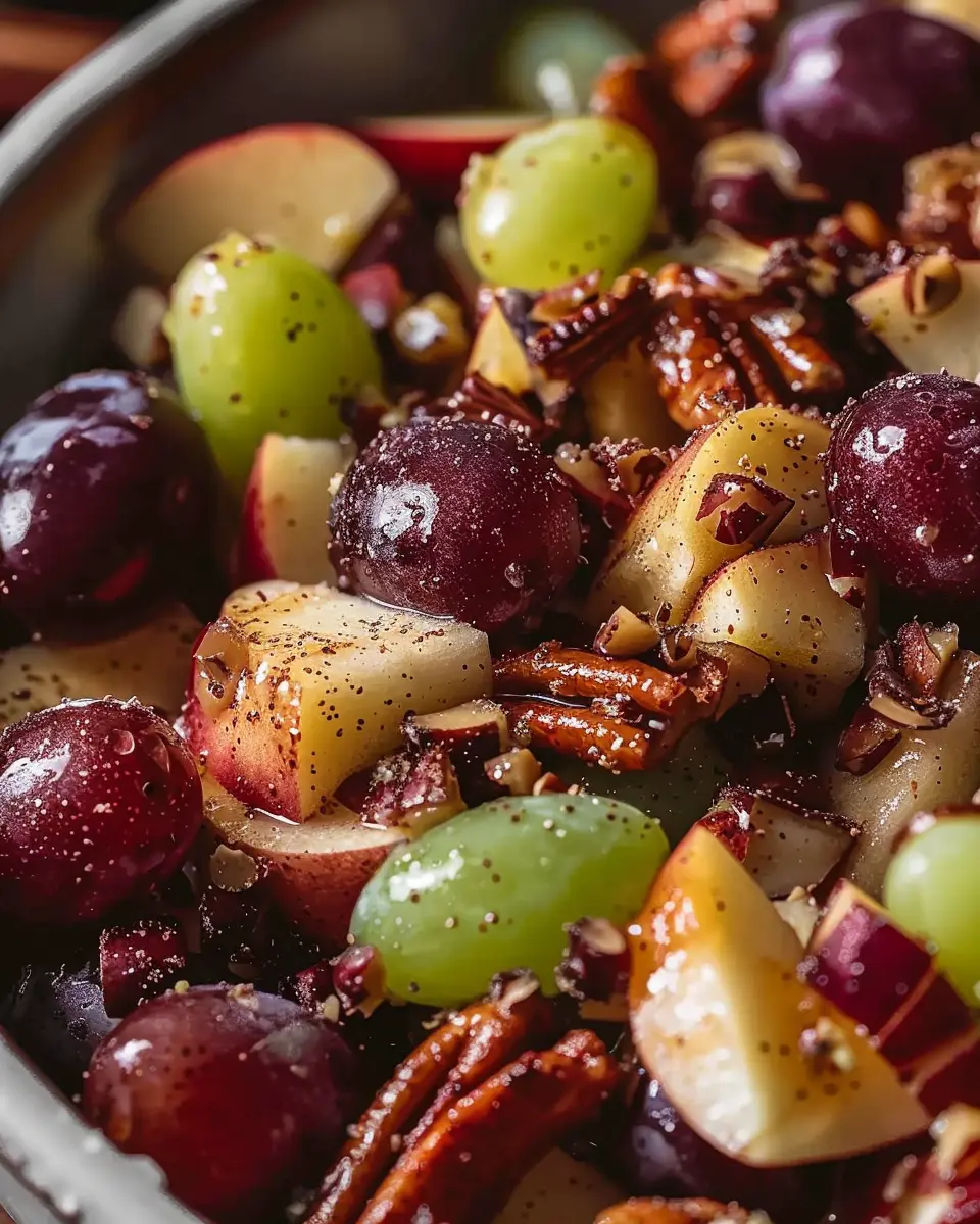 Cinnamon Apple Grape Salad