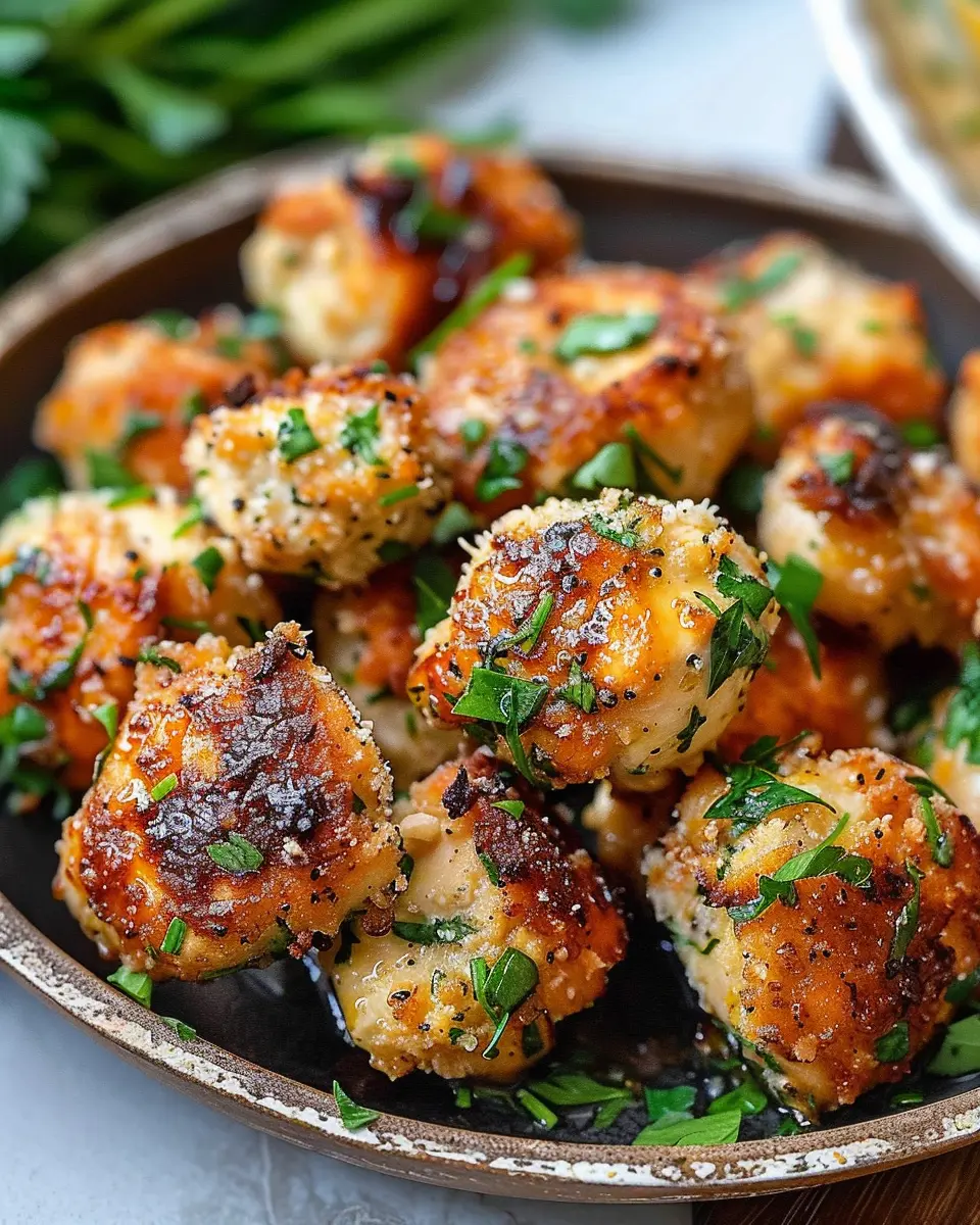 Garlic Parmesan Chicken Bites
