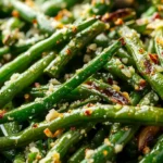Roasted Green Beans With Garlic and Parmesan