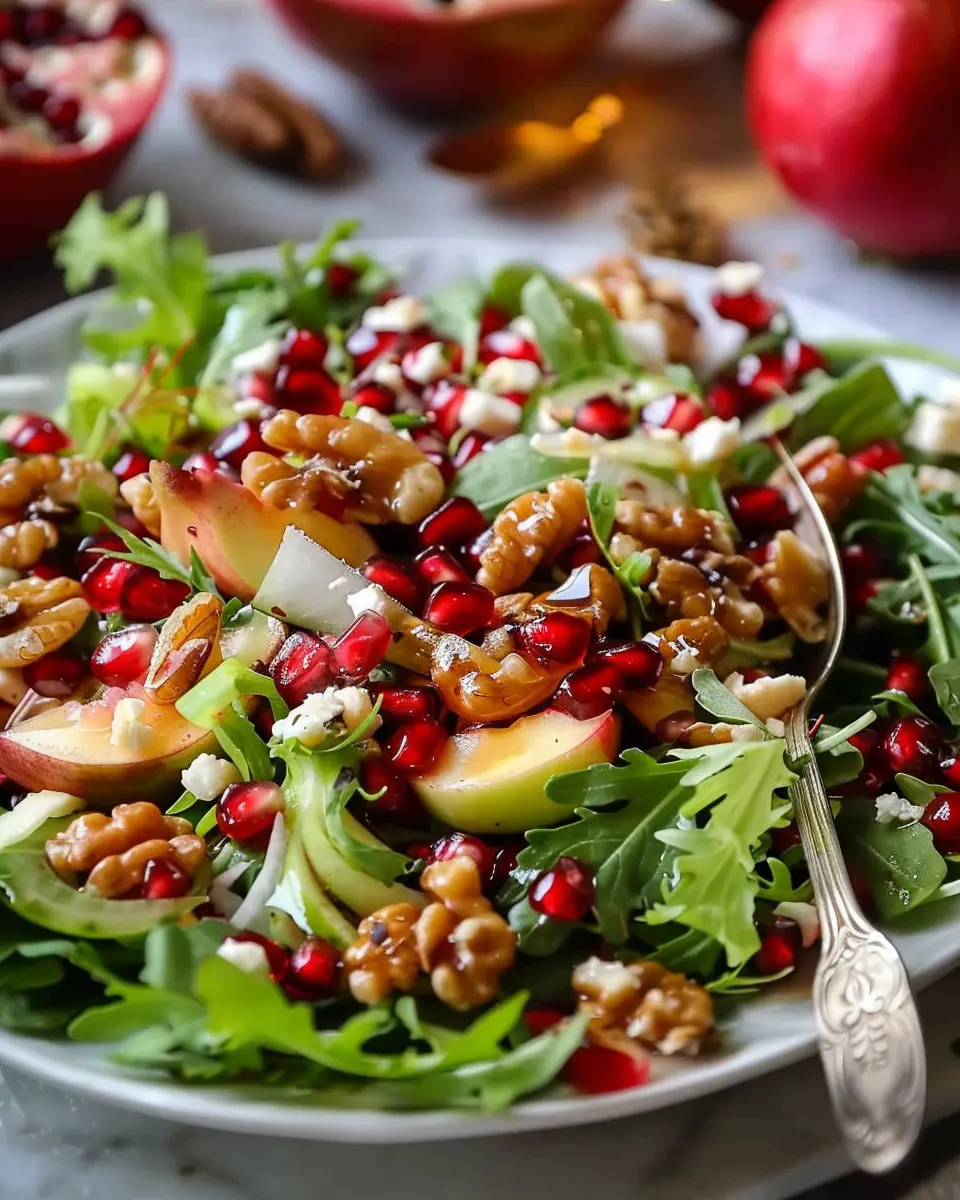Pomegranate Christmas Salad: Best Recipe with Honey Mustard Dressing